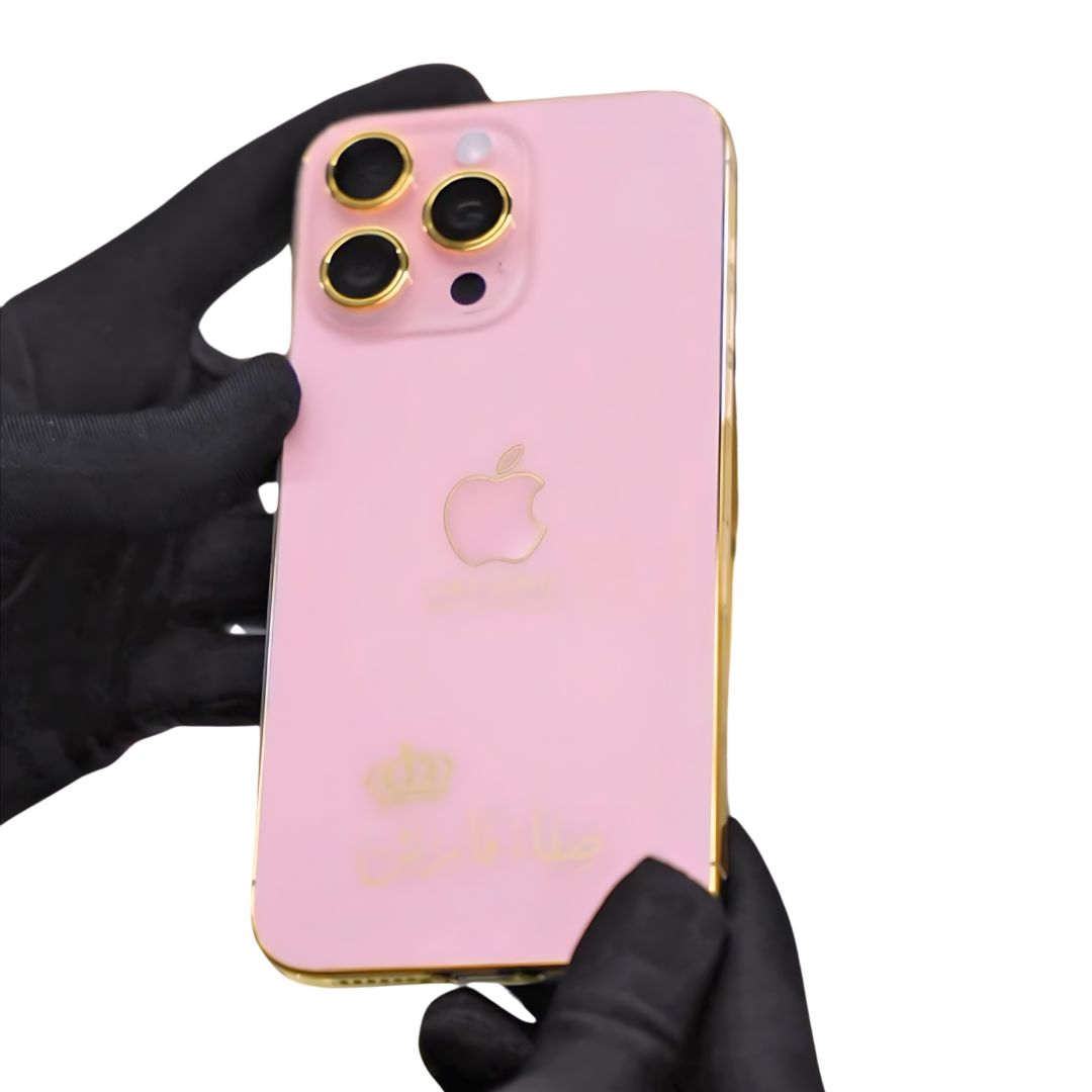 iPhone 15 pro max Gold Pink